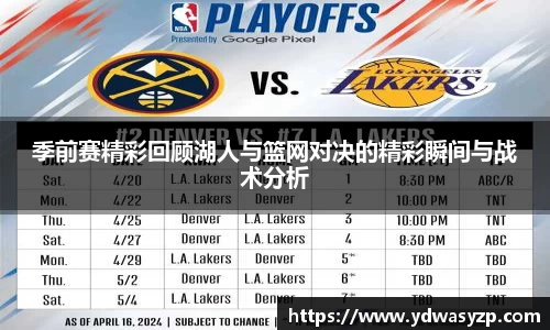 季前赛精彩回顾湖人与篮网对决的精彩瞬间与战术分析